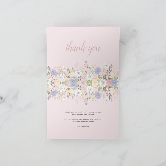 Babydusche Dankeskarte (Innenseite)