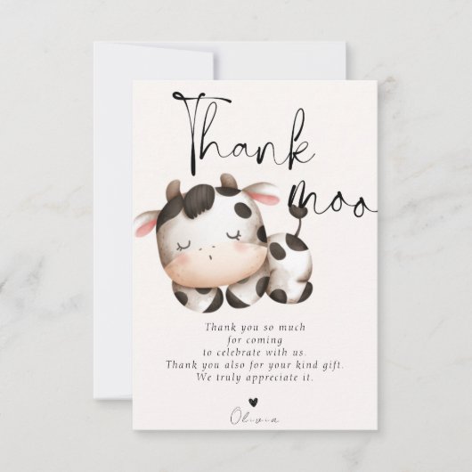 Babydusche Dankeskarte (Vorderseite)