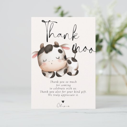 Babydusche Dankeskarte (Stehend Vorderseite)