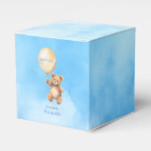 Babydusche Dankkarte mit niedlichem Teddybär Geschenkschachtel (Vorderseite)