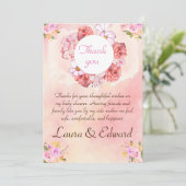 Babydusche Danksagkarte Einladung (Stehend Vorderseite)