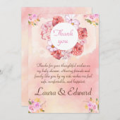 Babydusche Danksagkarte Einladung (Vorne/Hinten)