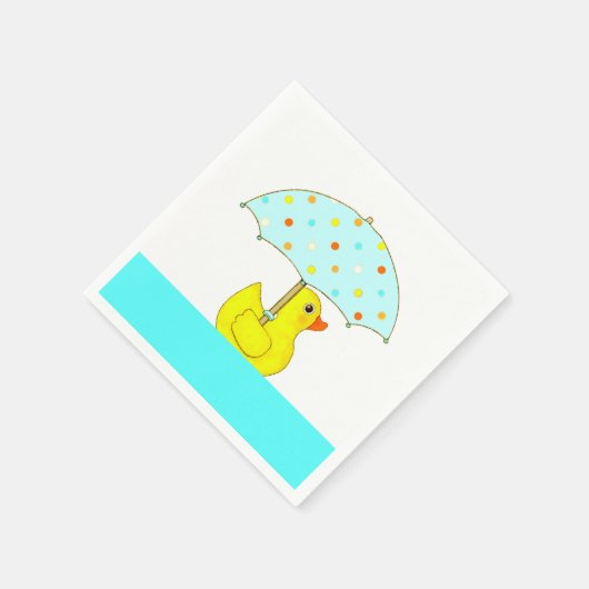 Babydusche Darling Dusche mit Regenschirm Serviette (Ecke)