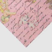 Babydusche Decoupage Vintag Pink Girl Seidenpapier (Ausschnitt)