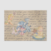 Babydusche Dekoupage Vintag Seidenpapier (Vorderseite)