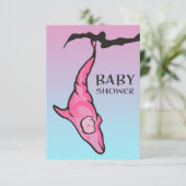 Babydusche (Delfincoon) Einladung (Stehend Vorderseite)