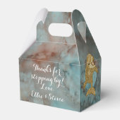 Babydusche Delphinen Mama und Baby Geschenkschachtel (Rückseite)