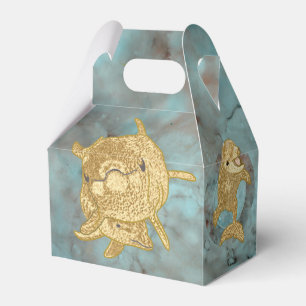 Babydusche Delphinen Mama und Baby Geschenkschachtel