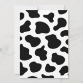 Babydusche der Heiligen Kuh Mädchen Einladung (Rückseite)