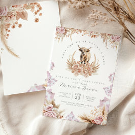 Babydusche der Highland Cow, Heilige Kuh, wir beko Einladung