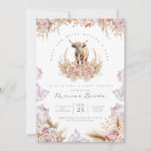 Babydusche der Highland Cow, Heilige Kuh, wir beko Einladung (Vorderseite)