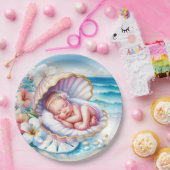 Babydusche der Küstenstadt Pappteller (Party)