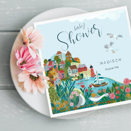 Babydusche der Küstenwache Party Serviette