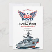 Babydusche der Marine Einladung (Vorderseite)
