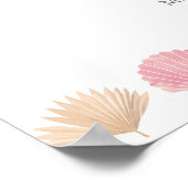 Babydusche der Ocean Muschel Begrüßungszeichen Poster (Ecke)