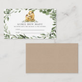 Babydusche der Sloth-Familie schätzt wie viele Kar Begleitkarte (Vorne/Hinten)