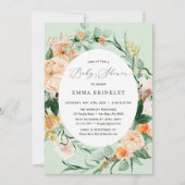 Babydusche des Botanischen Boho Geschlechts Einladung (Vorderseite)