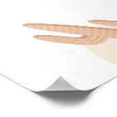 Babydusche des Geschlechts "Neutral Boho Cactus" W Poster (Ecke)