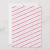 Babydusche des Weihnachtsmanns Einladung (Rückseite)