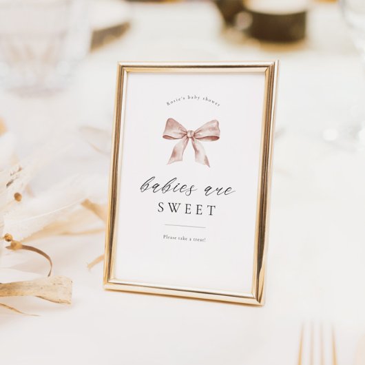 Babydusche Dessertschild mit Bugdesign Poster