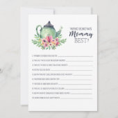 Babydusche, die Mommy Best Game kennt Einladung (Vorderseite)