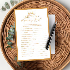 Babydusche, die Mommy Best Game Sunshine kennt