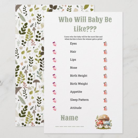 Babydusche, die wie Baby ist Briefpapier (Vorne/Hinten)