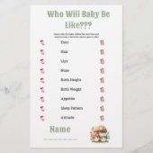 Babydusche, die wie Baby ist Briefpapier (Vorderseite)