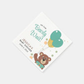 Babydusche, die wir frühzeitig abwarten können serviette (Ecke)