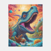 Babydusche Dino-Mite Fleecedecke (Vorderseite)