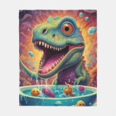 Babydusche Dino-Mite Fleecedecke (Vorderseite)