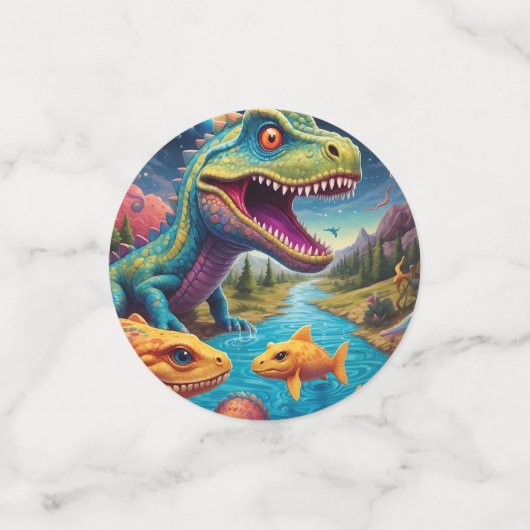 Babydusche Dino-Mite Konfetti (Klein Vorderseite)