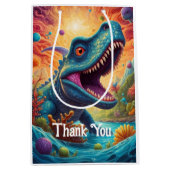 Babydusche Dino-Mite Mittlere Geschenktüte (Vorderseite)