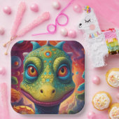 Babydusche Dino-Mite Pappteller (Party)