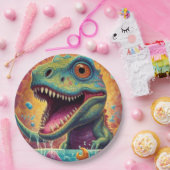 Babydusche Dino-Mite Pappteller (Party)