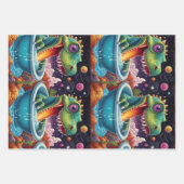 Babydusche Dino-Mite-Party-Design Geschenkpapier Set (Vorderseite)