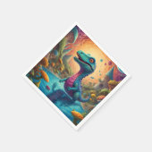 Babydusche Dino-Mite Serviette (Ecke)