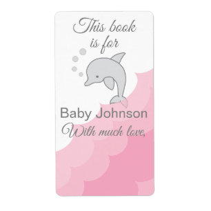 Babydusche "Dolphin Pink" Buchzeichen Blatt 8