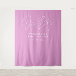 Babydusche Drehbuch modern cerpink elegant Wandteppich