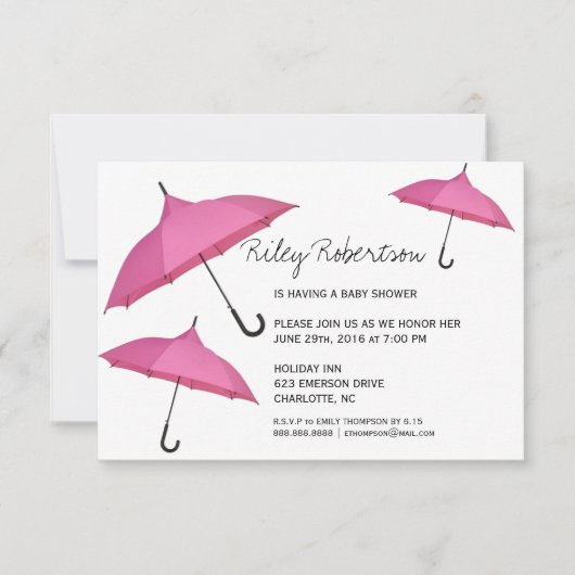 Babydusche| Dusche Einladung (Vorderseite)