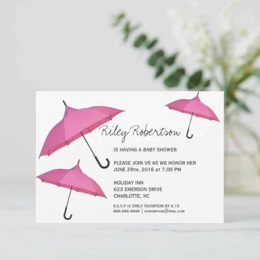 Babydusche| Dusche Einladung (Stehend Vorderseite)