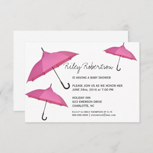 Babydusche| Dusche Einladung (Vorne/Hinten)