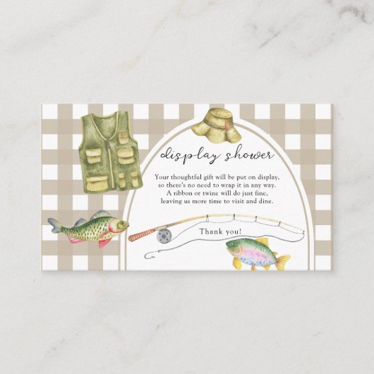 Babydusche - Duschkarte Begleitkarte (Vorderseite)