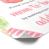 Babydusche-Duschvorrichtung für Mädchen Poster (Ecke)