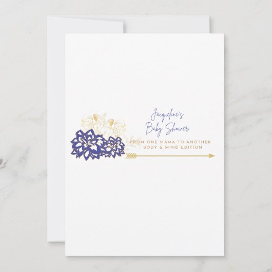 Babydusche Eine Mama auf eine andere Ratenkarte Dankeskarte (Rückseite)