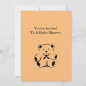 Babydusche Einladung (Rückseite)