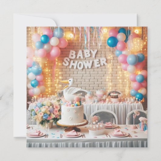 Babydusche Einladung (Vorderseite)