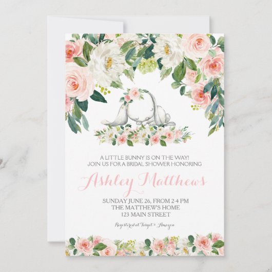 Babydusche Einladung (Vorderseite)