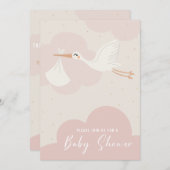 Babydusche Einladung (Vorne/Hinten)