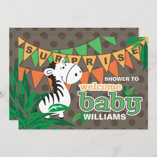 Babydusche Einladung (Vorne/Hinten)